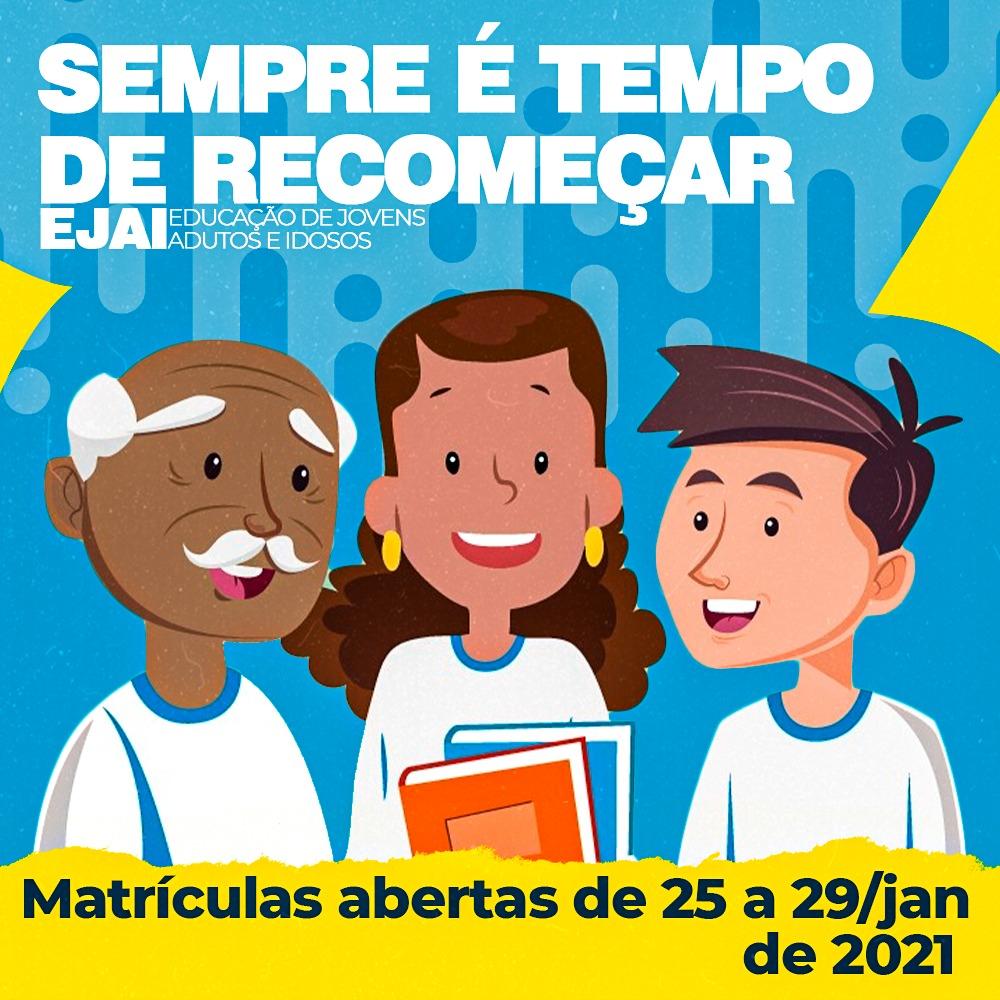 MATRÍCULAS EJAI 2021: VEJA A RELAÇÃO DE ESCOLAS MUNICIPAIS QUE OFERTARÃO A MODALIDADE EM CODÓ.