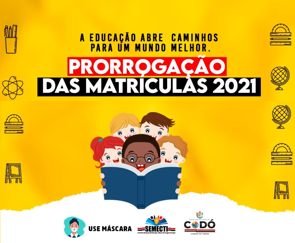 Prorrogado até o dia 29 deste mês o período de matrículas na Rede Pública Municipal de Educação de Codó.