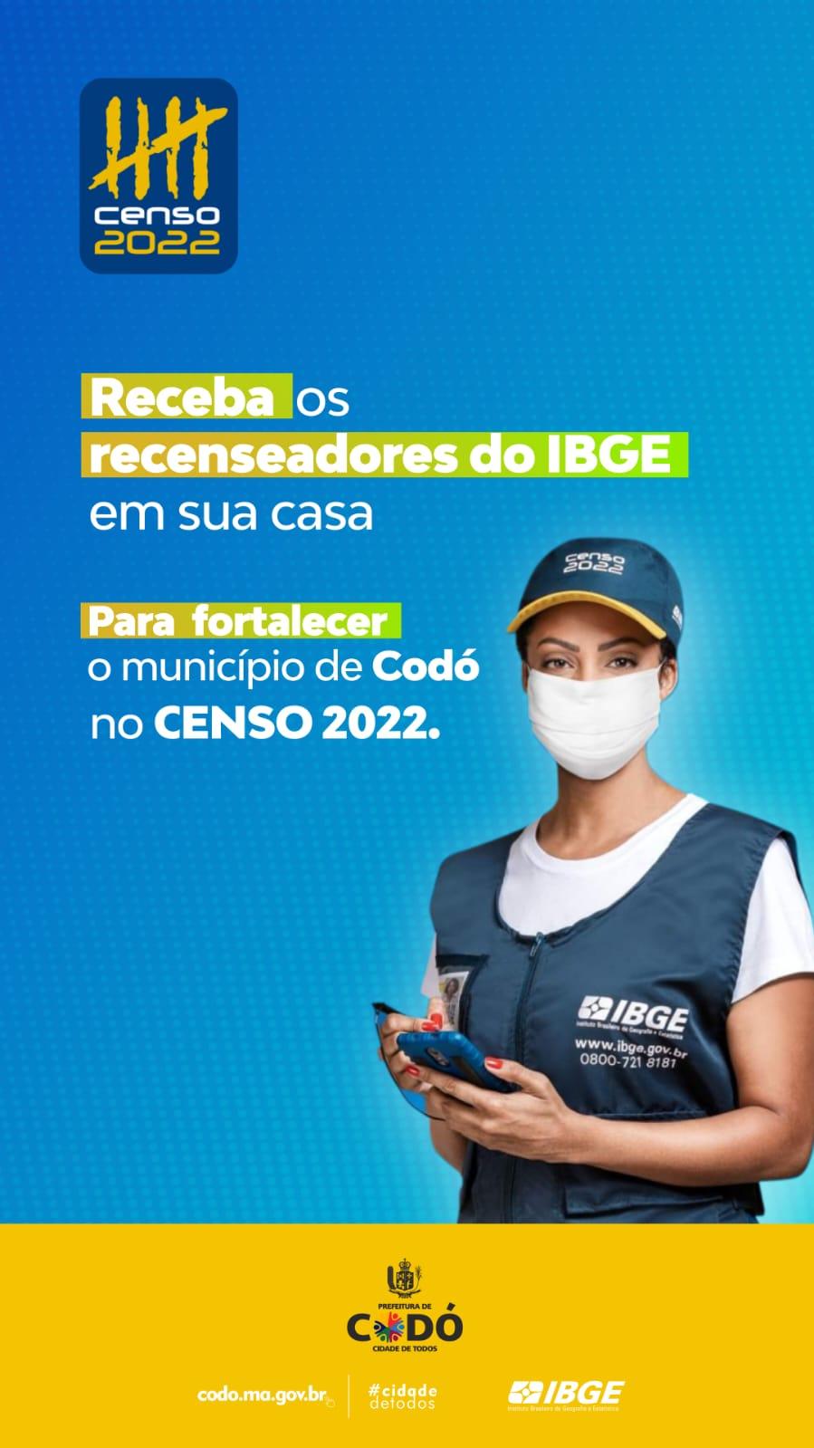 Prefeitura pede colaboração da população codoense na realização do Censo Demográfico