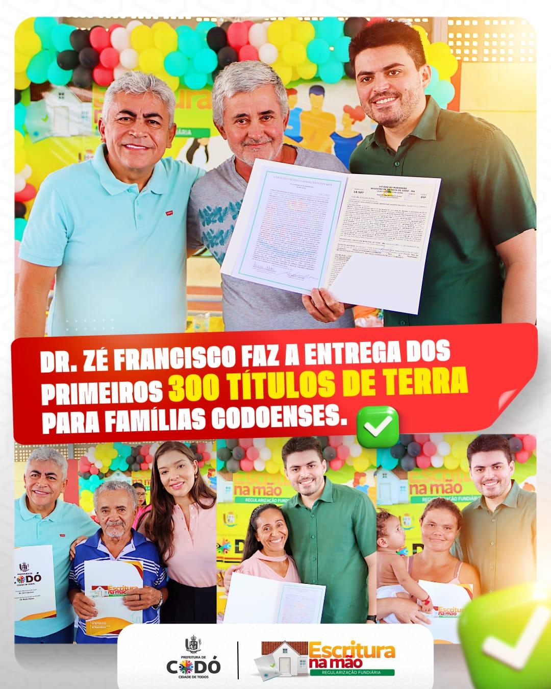 Codoenses contemplados expressam sua felicidade ao receber título de posse de terra   