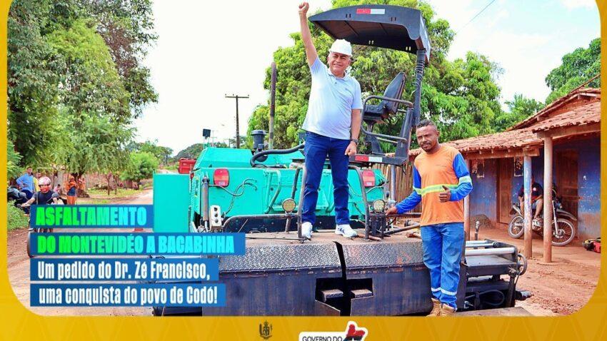 Pavimentação asfáltica da estrada vicinal do Montevidéu a Bacabinha está prestes a ser concluída, trazendo benefícios para a região
